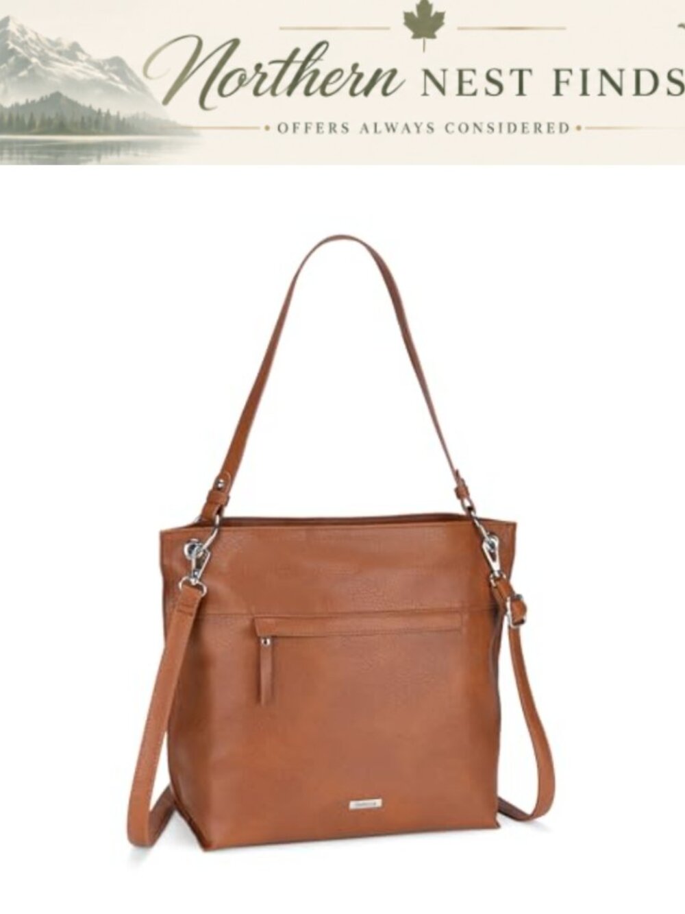 RFID Blocking Hobo Bag Large Capacity Crossbody Shoulder Purse